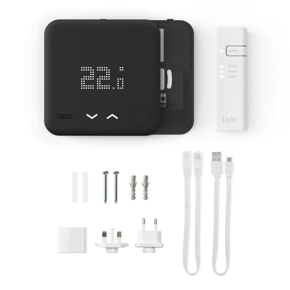 Wired Smart Thermostat Starter Kit V3+ Black Edition