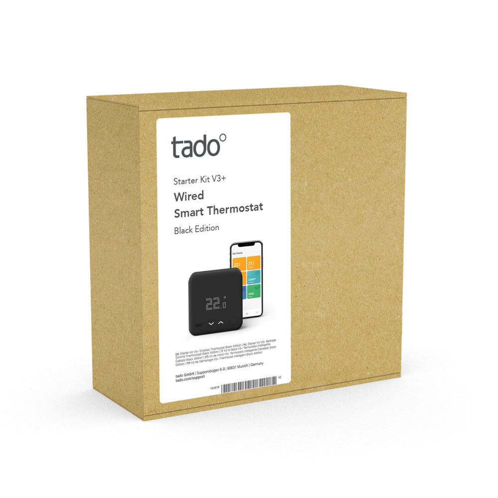 Wired Smart Thermostat Starter Kit V3+ Black Edition
