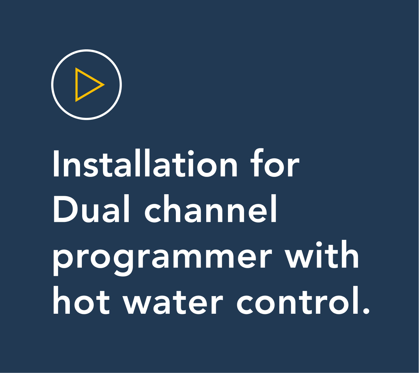 Wireless Smart Thermostat - S&Y plan installation video Dual channel programmer with hot water control
